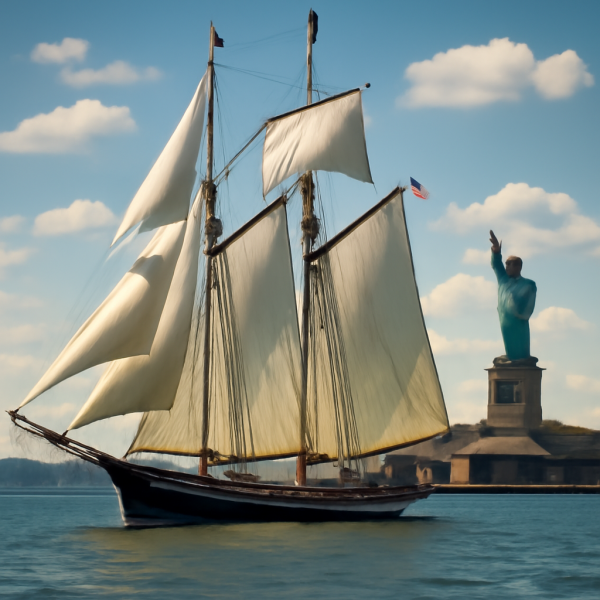 Tall Ships Crowd New York Harbor for America's 250th