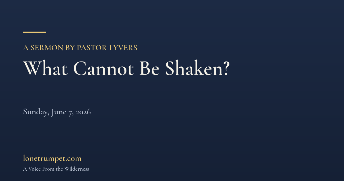 What Cannot Be Shaken?