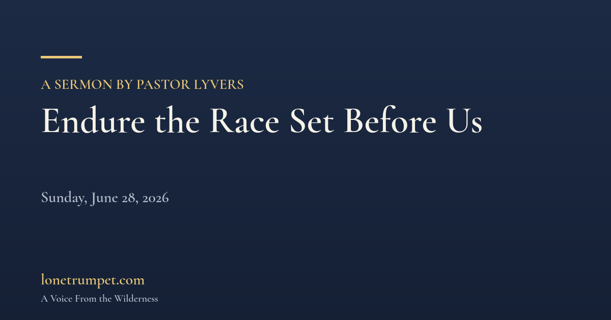 Endure the Race Set Before Us