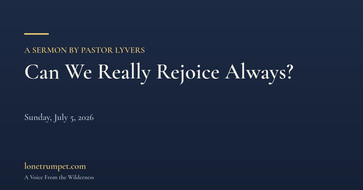 Can We Really Rejoice Always?