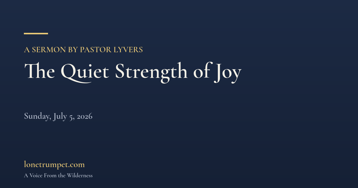 The Quiet Strength of Joy