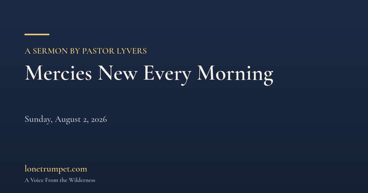 Mercies New Every Morning