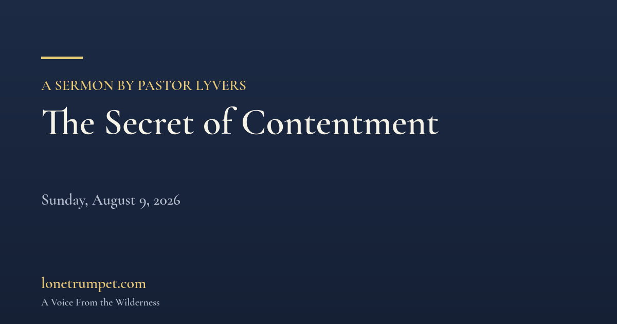The Secret of Contentment