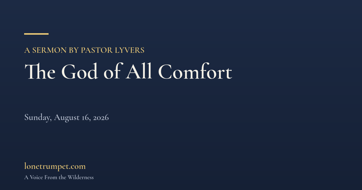 The God of All Comfort