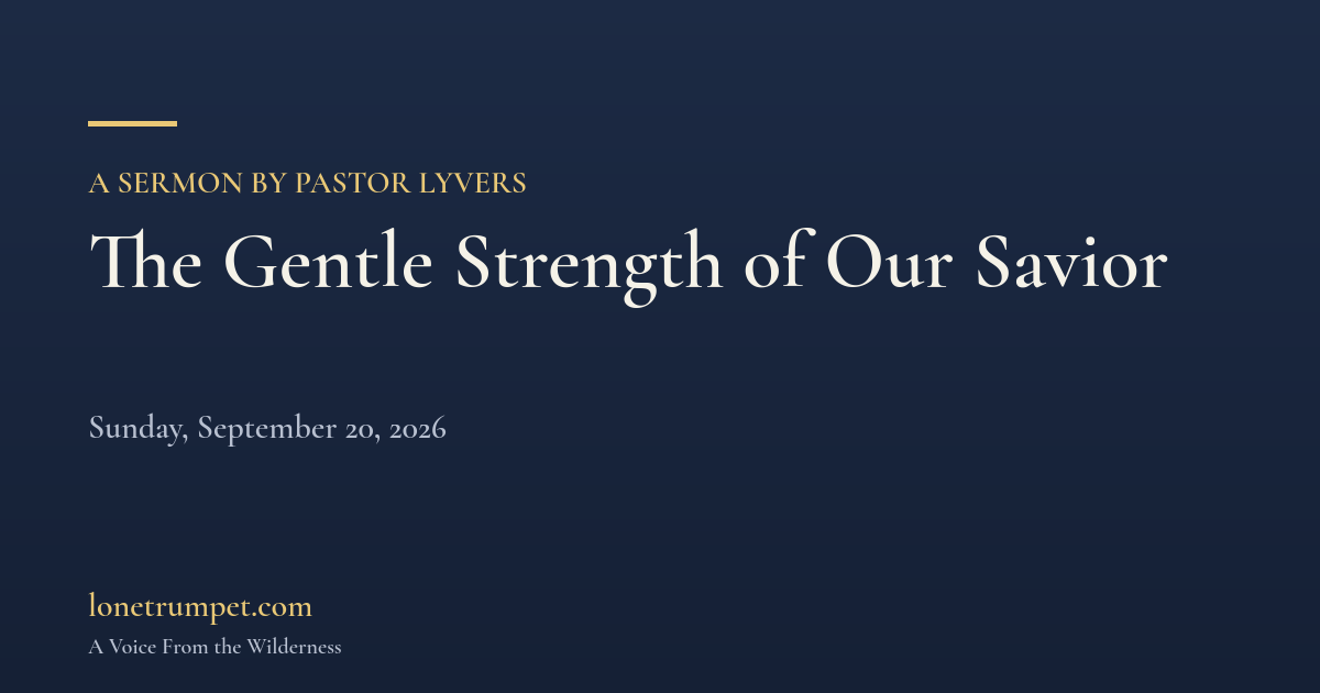 The Gentle Strength of Our Savior